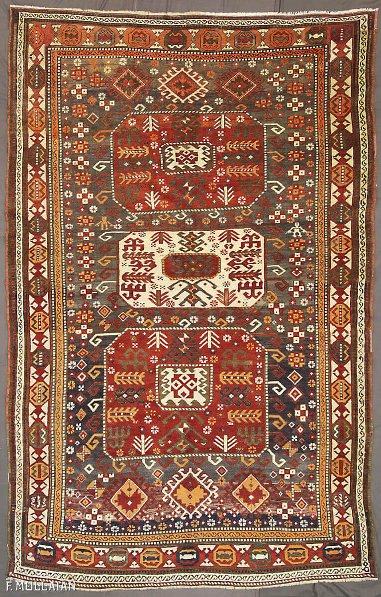 Antique Caucasian Kazak Rug (257x163 cm)